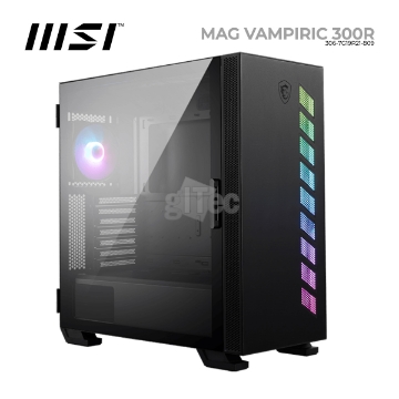 Show details for CASE MSI MAG VAMPIRIC 300R 306-7G19R21-809 Mid-Tower BLACK Picture of CASE MSI MAG VAMPIRIC 300R 306-7G19R21-809 Mid-Tower BLACK