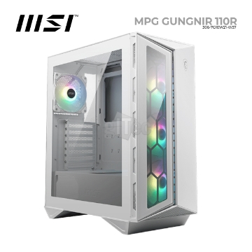 დეტალურის ჩვენება ქეისი MSI MPG GUNGNIR 110R WHITE 306-7G10W21-W57 Mid-Tower WHITE სურათი ქეისი MSI MPG GUNGNIR 110R WHITE 306-7G10W21-W57 Mid-Tower WHITE
