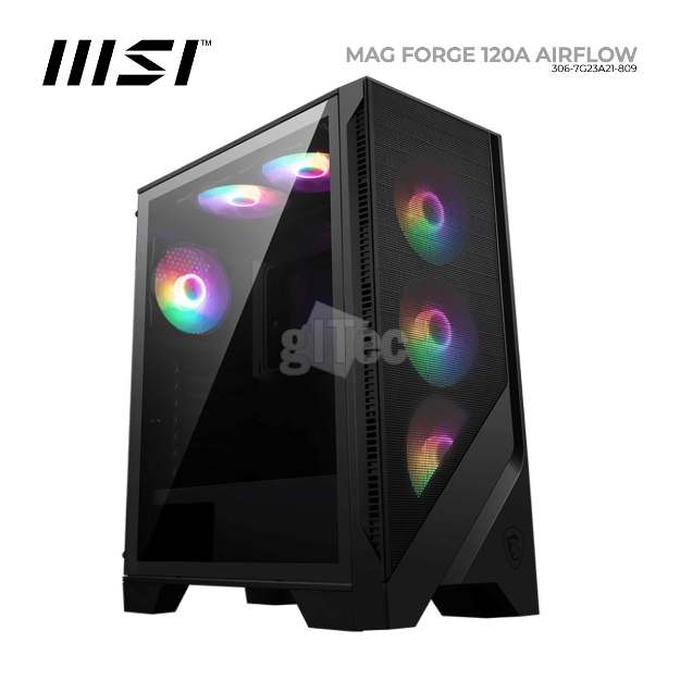 Picture of ქეისი MSI MAG FORGE 120A AIRFLOW 306-7G23A21-809 MID-TOWER BLACK