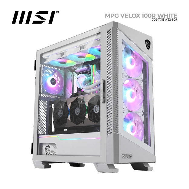 Picture of ქეისი MSI MPG VELOX 100R WHITE 306-7G18W22-809 MID-TOWER