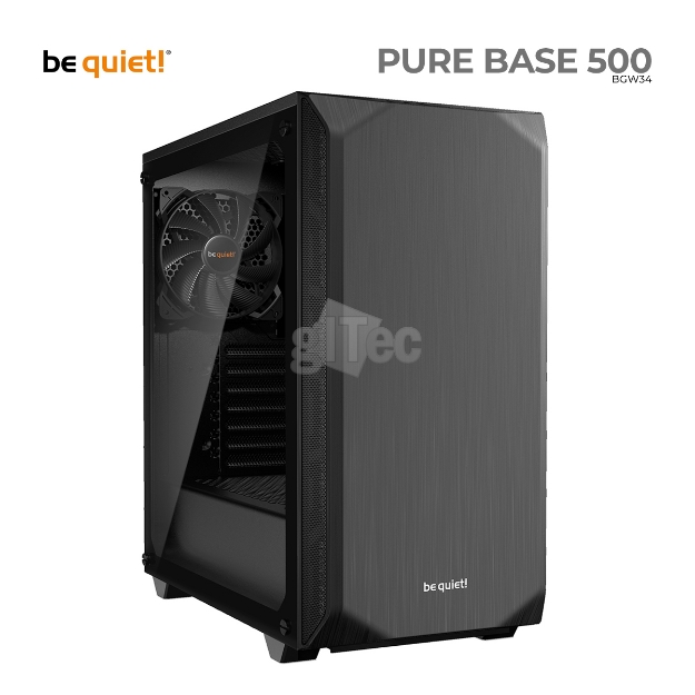 Picture of CASE BE QUIET! BGW34 PURE BASE 500 MIDI-TOWER Window Black