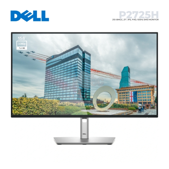 Picture of MONITOR DELL P2725H 210-BMGC 27" IPS FHD 100HZ 5MS BLACK SILVER