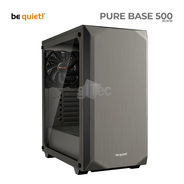 Picture of ქეისი BE QUIET! BGW36 PURE BASE 500 MIDI-TOWER WINDOW GRAY