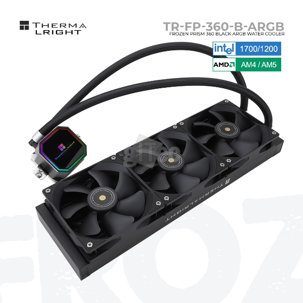 Picture of WATER COOLING SYSTEM THERMALRIGHT FROZEN PRISM 360 BLACK ARGB TR-FP-360-B-ARGB