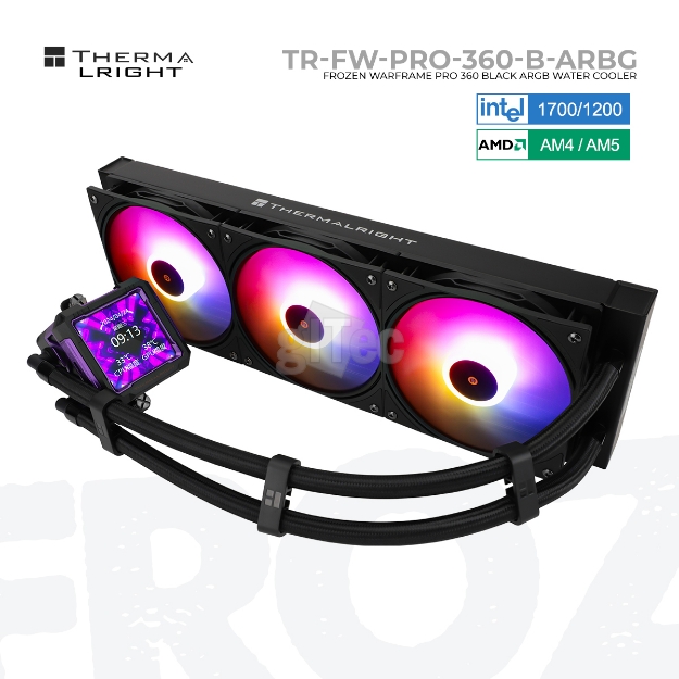 Picture of WATER COOLING SYSTEM THERMALRIGHT FROZEN WARFRAME PRO BLACK ARGB TR-FW-PRO-360-B-ARBG