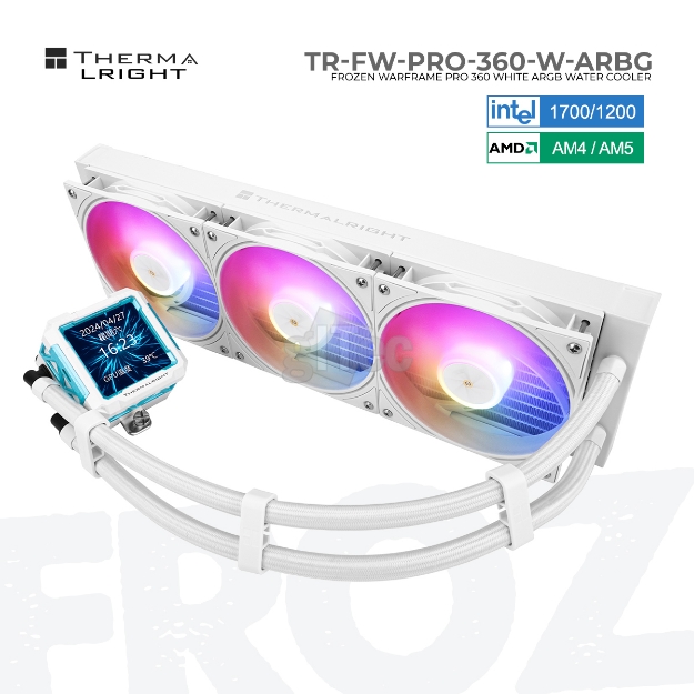 Picture of WATER COOLING SYSTEM THERMALRIGHT FROZEN WARFRAME PRO WHITE ARGB TR-FW-PRO-360-W-ARBG