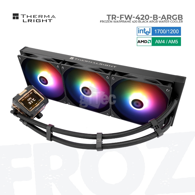 Picture of WATER COOLING SYSTEM THERMALRIGHT FROZEN WARFRAME 420 BLACK ARGB TR-FW-420-B-ARGB