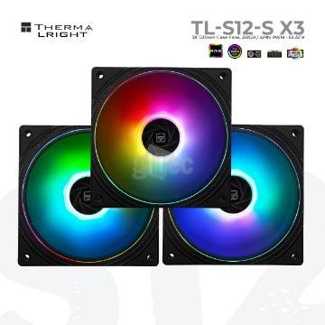 დეტალურის ჩვენება ქეისის ქულერი THERMALRIGHT TL-S12-S X3  A-RGB BLACK სურათი ქეისის ქულერი THERMALRIGHT TL-S12-S X3  A-RGB BLACK
