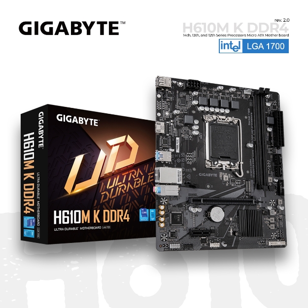 Picture of დედა დაფა GIGABYTE H610M K DDR4 rev. 1.0