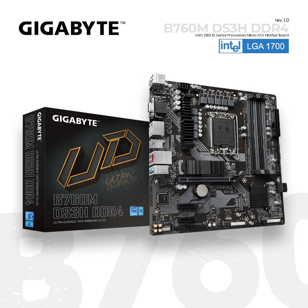 Picture of MotherBoard B760M DS3H DDR4 (rev. 1.0) LGA1700