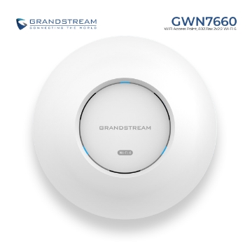 დეტალურის ჩვენება აქსესპოინტი Grandstream GWN7660 802.11ax 2x2:2 Wi-Fi 6 Access Point სურათი აქსესპოინტი Grandstream GWN7660 802.11ax 2x2:2 Wi-Fi 6 Access Point