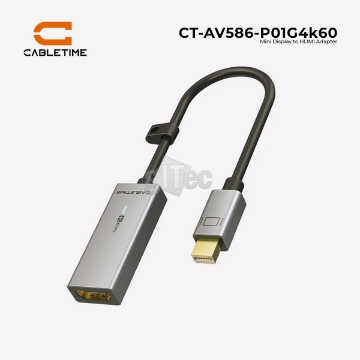 Show details for MINI Display to HDMI Adapter CABLETIME CT-AV586-P01G4k60 4K 60HZ Picture of MINI Display to HDMI Adapter CABLETIME CT-AV586-P01G4k60 4K 60HZ
