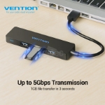 Picture of USB3.0 ჰაბი VENTION CHKBB 4 Ports 0.15 Black