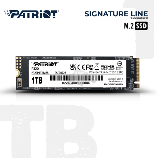 სურათი SSD Patriot P320 P320P1TBM28 1TB M.2 2280 PCIe