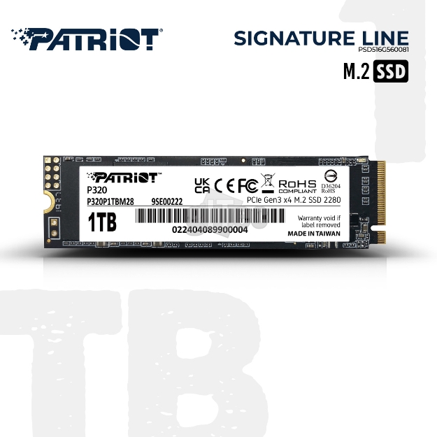 Picture of SSD Patriot P320 P320P1TBM28 1TB M.2 2280 PCIe