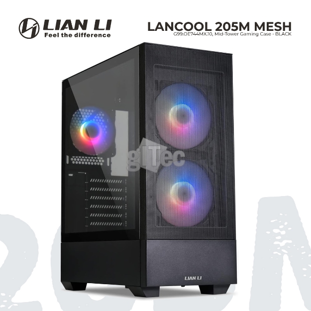 Picture of CASE Lian Li LANCOOL 205M Mesh G99.OE744MX.10 Micro-ATX Black