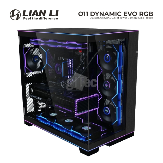 Picture of CASE Lian Li O11 Dynamic EVO RGB G99.O11DERGBX.00 Mid-Tower Black