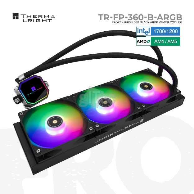 Picture of თხევადი გაგრილების სისტემა THERMALRIGHT FROZEN PRISM 360 BLACK ARGB TR-FP-360-B-ARGB