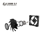 Picture of CASE FAN LIAN LI UNI FAN TL LCD G99.12TLLCD1B.00 Black