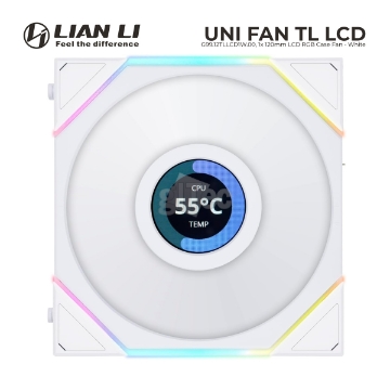 Show details for CASE FAN LIAN LI UNI FAN TL LCD G99.12TLLCD1W.00 White Picture of CASE FAN LIAN LI UNI FAN TL LCD G99.12TLLCD1W.00 White