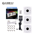 Picture of CASE FAN LIAN LI UNI FAN TL LCD Reverse G99.12RTLLCD3W.00 3-Pack White