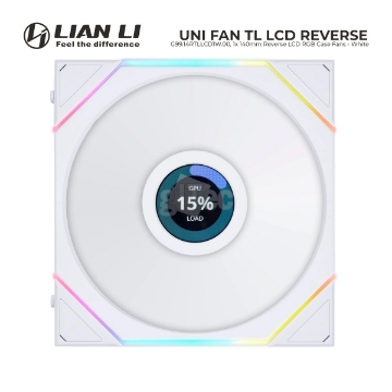 Show details for CASE FAN LIAN LI UNI FAN TL LCD Reverse G99.14RTLLCD1W.00 1-Pack White Picture of CASE FAN LIAN LI UNI FAN TL LCD Reverse G99.14RTLLCD1W.00 1-Pack White