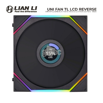 Show details for CASE FAN LIAN LI UNI FAN TL LCD Reverse G99.14RTLLCD1B.00 1-Pack Black Picture of CASE FAN LIAN LI UNI FAN TL LCD Reverse G99.14RTLLCD1B.00 1-Pack Black