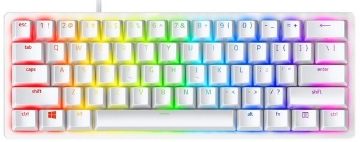 Show details for Keyboard Razer Gaming Keyboard Huntsman Mini Mercury Ed. Red Switch USB RU RGB, White Picture of Keyboard Razer Gaming Keyboard Huntsman Mini Mercury Ed. Red Switch USB RU RGB, White