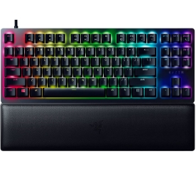 Picture of Keyboard Razer Keyboard mechanical Huntsman V2 TKL 87key, Purple Switch, USB-A, EN/RU, RGB, black