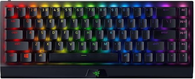 Picture of Keyboard Razer Keyboard mechanical Huntsman V2 TKL 87key, Purple Switch, USB-A, EN/RU, RGB, black