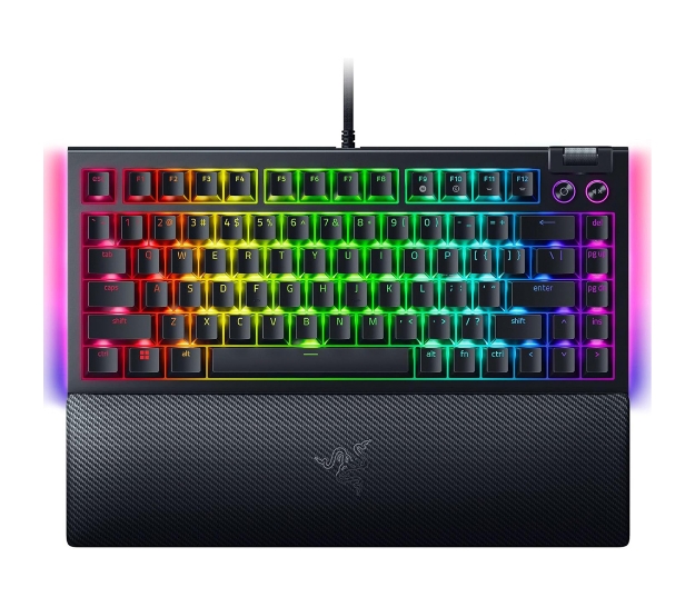 Picture of კლავიატურა Razer Keyboard BlackWidow V4 75% RGB 83key Mechanical Tactile Switch GEN-3 USB EN, Black