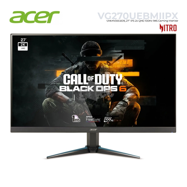 Picture of მონიტორი ACER Nitro VG270UEbmiipx UM.HV0EE.E09 27" 2K QHD IPS 100Hz 1MS Black