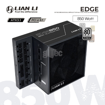 დეტალურის ჩვენება კვების ბლოკი LIAN LI EDGE G9P.EG0850.BE00.EU 850W 80+ Platinum FULL MODULAR BLACK სურათი კვების ბლოკი LIAN LI EDGE G9P.EG0850.BE00.EU 850W 80+ Platinum FULL MODULAR BLACK
