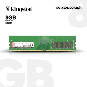 დეტალურის ჩვენება მეხსიერება Kingston KVR32N22S8/8 8GB DDR4 3200MHz სურათი მეხსიერება Kingston KVR32N22S8/8 8GB DDR4 3200MHz