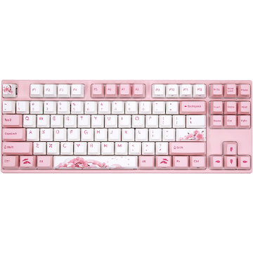 დეტალურის ჩვენება კლავიატურა Keyboard Varmilo VEM87 Sakura R1 EC V2 Ivy UA სურათი კლავიატურა Keyboard Varmilo VEM87 Sakura R1 EC V2 Ivy UA