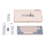 Picture of Keyboard Varmilo Minilo VXT67 HOT-SWAP Eucalyptus Gateron G Pro 2.0 Silver EN