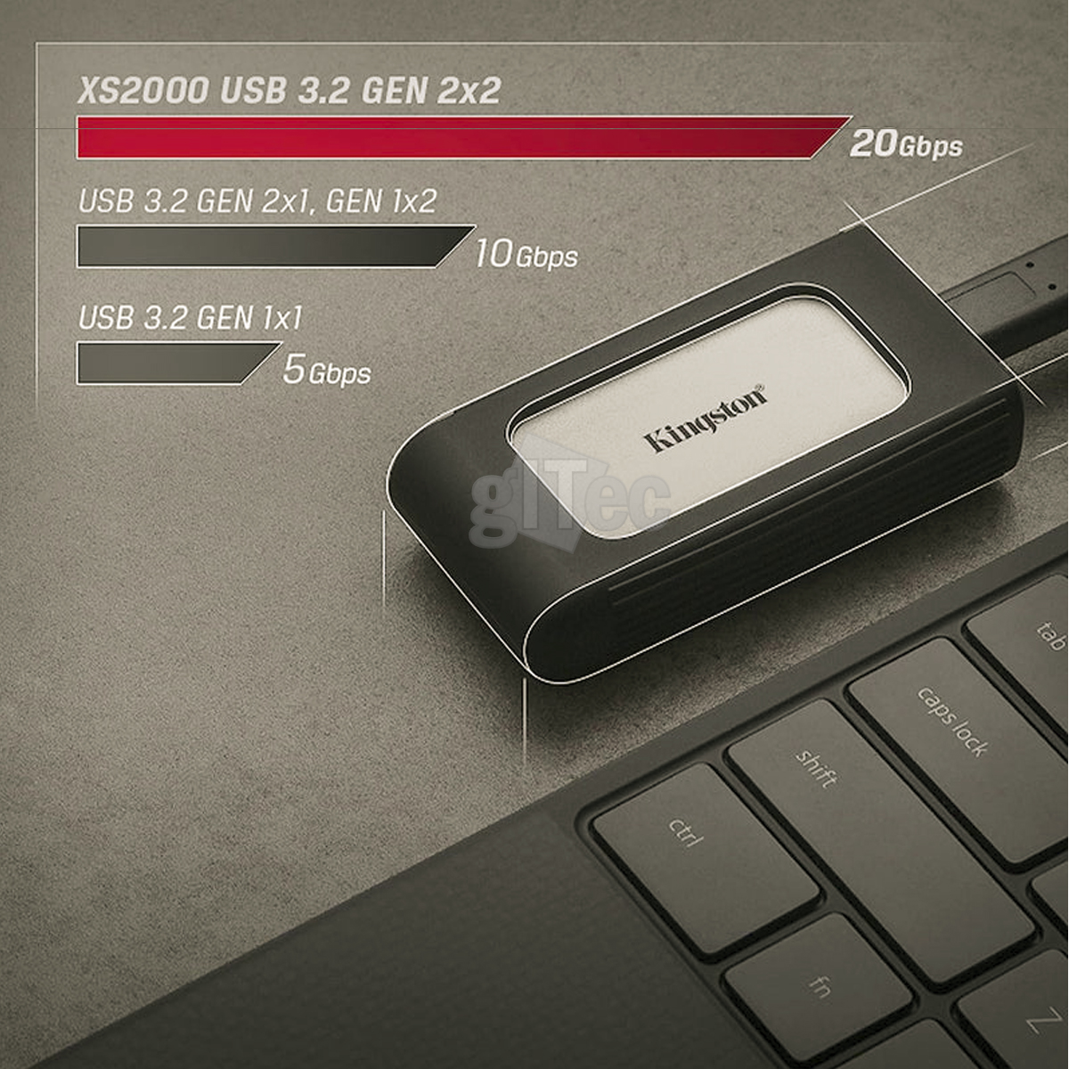 Disque Dur Externe Kingston SXS2000/2000G        2 TB SSD