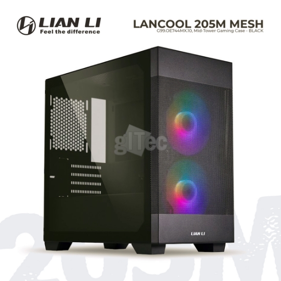 სურათი ქეისი Lian Li LANCOOL 205M Mesh G99.OE744MX.10 Micro-ATX Black