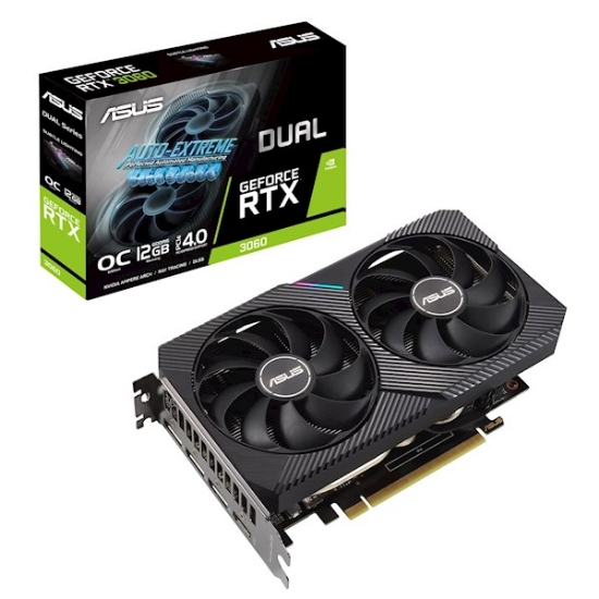 Picture of VIDEOCARD ASUS Graphic Card GeForce RTX 3060 12GB GDDR6 90YV0GB2-M0NA10 DUAL OC