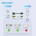 Picture of DVI-D to VGA კაბელი VENTION EABBF Cable 1M