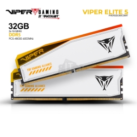 Picture of მეხსიერება PATRIOT VIPER Elite 5 TUF GAMING RGB PVER532G60C36KT 32GB DDR5 6000Mhz White