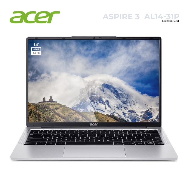 Picture of ნოუთბუქი ACER ASPIRE 3  AL14-31P NX.KS9ER.001 14" i3-N300 FHD IPS 8GB DDR5 512GB SSD M.2