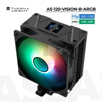 დეტალურის ჩვენება პროცესორის ქულერი THERMALRIGHT Assassin Spirit 120 Vision BLACK ARGB სურათი პროცესორის ქულერი THERMALRIGHT Assassin Spirit 120 Vision BLACK ARGB