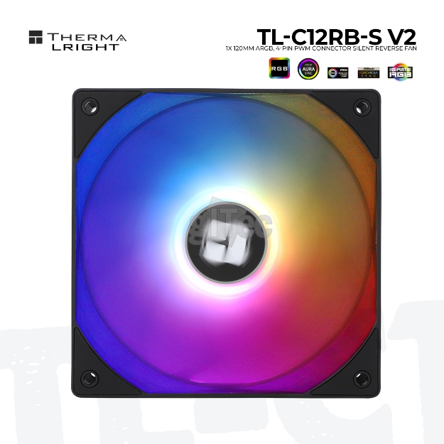 Picture of ქეისის ქულერი THERMALRIGHT TR-TL-C12RB-S V2 (Single) BLACK