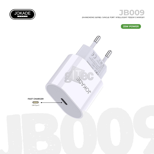 Picture of დამტენი JOKADE JB009 ZHANCHONG series  single port intelligent PD25W