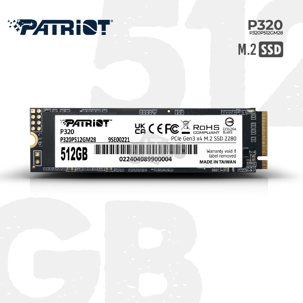 Picture of SSD Patriot P320 P320P512GM28 512GB M.2 2280 PCIe