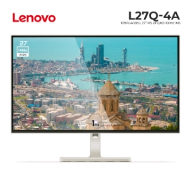 Picture of MONITOR LENOVO L27Q-4A 67BFGAC6EU 27" IPS 2K QHD 100Hz 1MS Cloud Grey