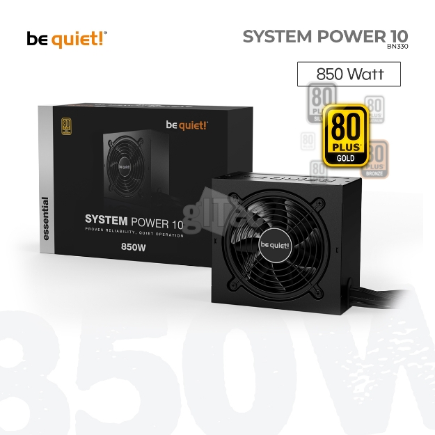 Picture of POWER SUPPLY be quiet! BN330 SYSTEM POWER 10 850W 80 PLUS Gold