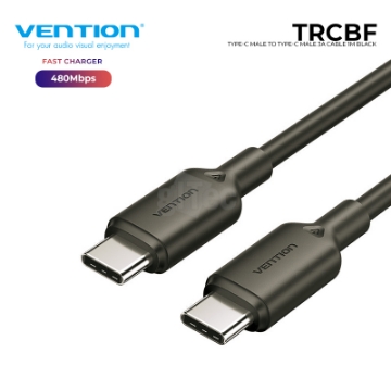 Show details for TYPE-C CABLE VENTION TRCBF 1M 3A BLACK Picture of TYPE-C CABLE VENTION TRCBF 1M 3A BLACK