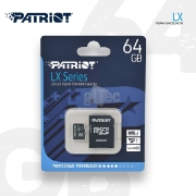 სურათი მეხსიერების ბარათი PATRIOT PSF64GMCSDXC10 64GB LX SERIES MICRO SDXC UHS-I 3.0